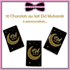 Chocolats personnalisé Eid Mubarak sauphiyama