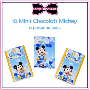 Chocolat mickey personnalisé sauphiyama