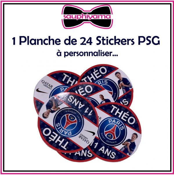 Stickers PSG personnalisé sauphiyama