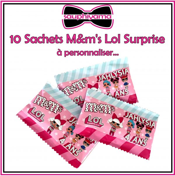 m&m's lol surprise personnalisé sauphiyama