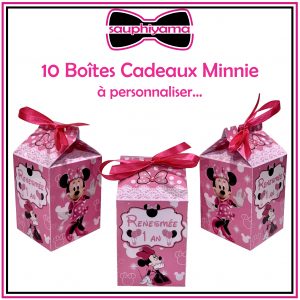 Boîte Minnie personnalisé sauphiyama