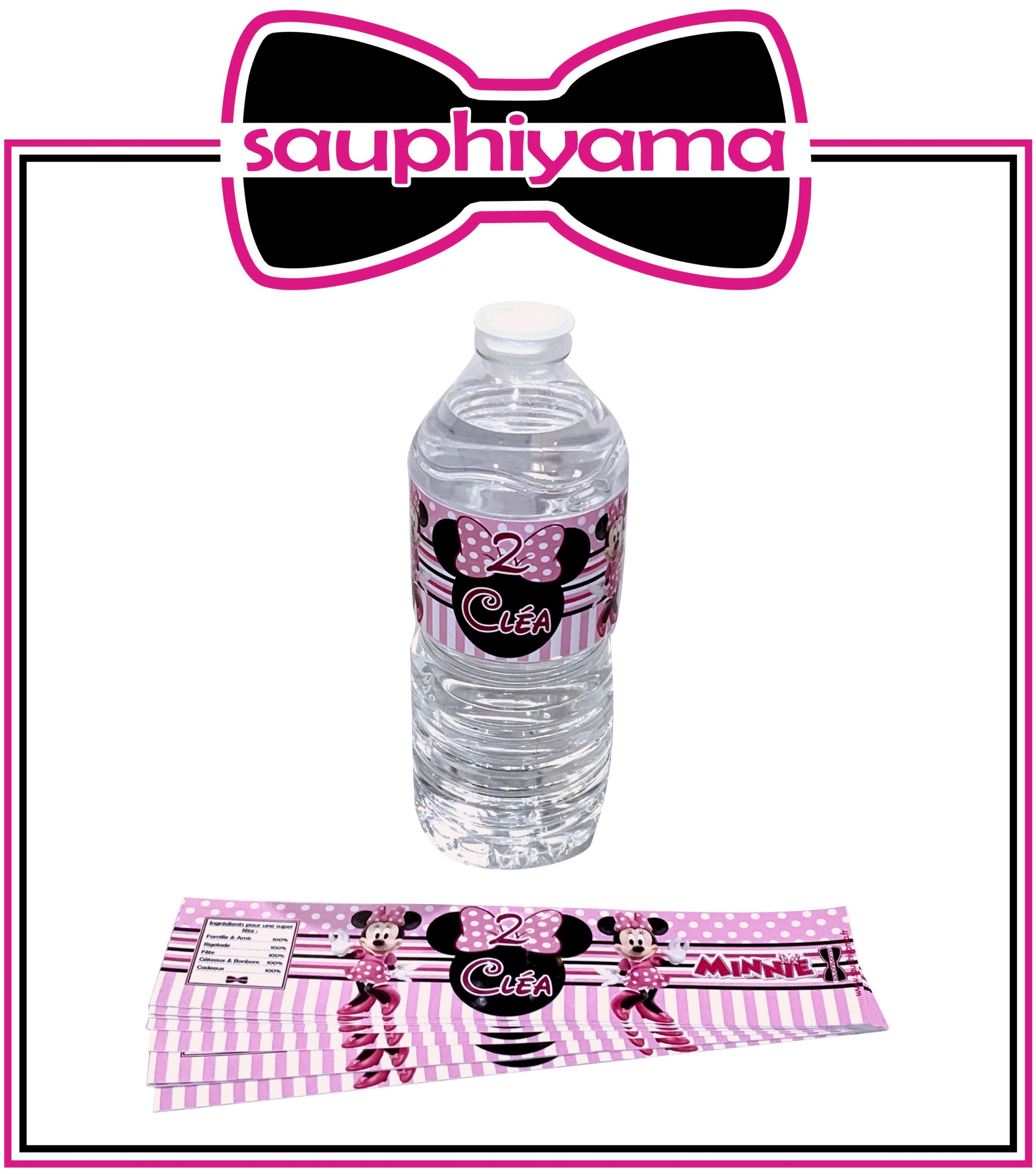 10 Contours de bouteilles Minnie à personnaliser – Image 2
