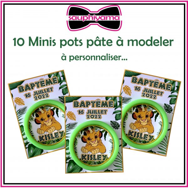 Pâte à modeler personnalisé sauphiyama