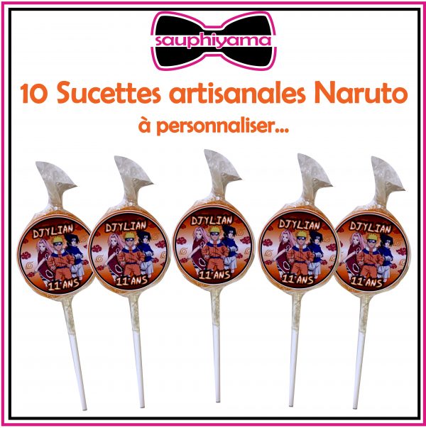 Sucettes naruto personnalisé sauphiyama