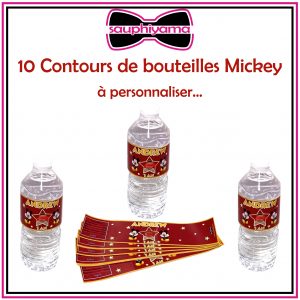 bouteille mickey personnalisé sauphiyama