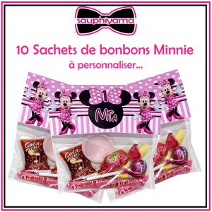 sacs bonbons personnalisé Minnie sauphiyama